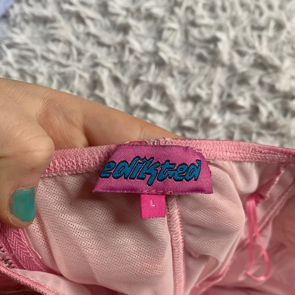 Edikted Floral Pink Corset Top (only worn once) - Picture 4 of 6